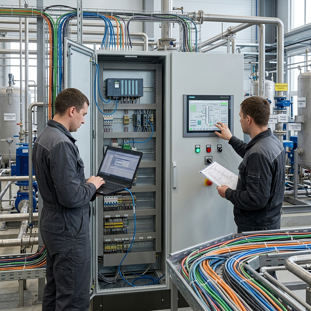 работ по: - созданию резервных копий PLC и HMI; - загрузка проекта в PLC и HMI — реализация инженерного проекта ООО «ЭкоЭн»