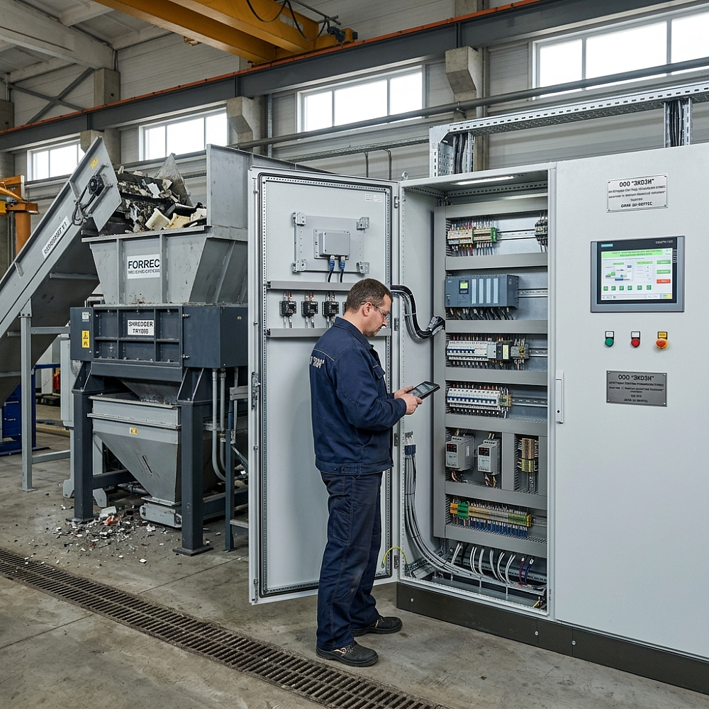 Комплексная автоматизация технологического процесса: FORREС RECYCLING- SYSTEMS — реализация инженерного проекта ООО «ЭкоЭн»