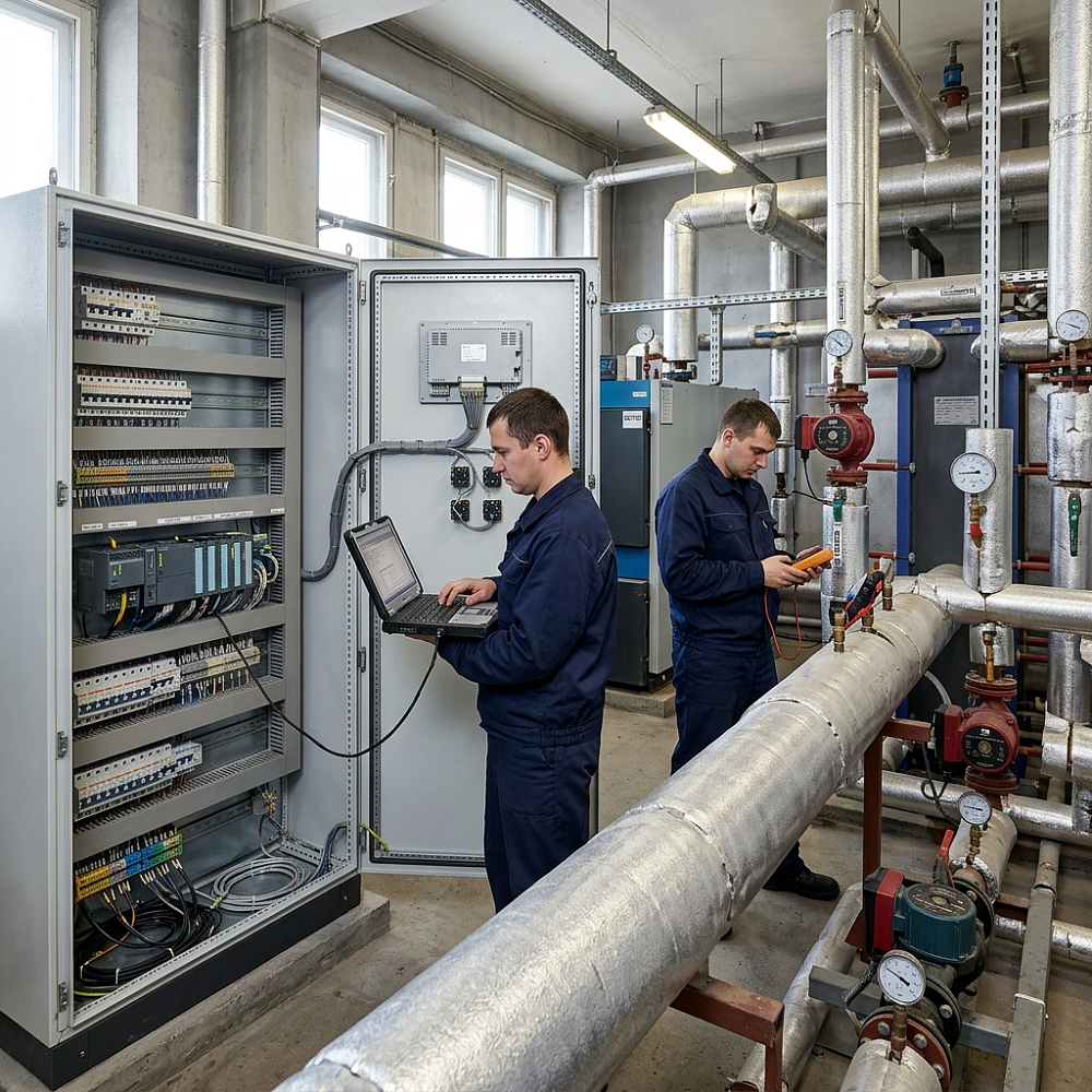 Разработка и внедрение программного обеспечения АСУ ТП: Модернизация системы теплоснабжения в корпусе №6 с заменой наружного участка теплосети по пр…